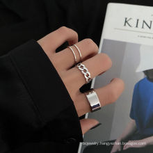 Shangjie OEM Anillo Hip Hop Punk Terroir Cool Ring women alloy fashion wedding ring set minimalist rings